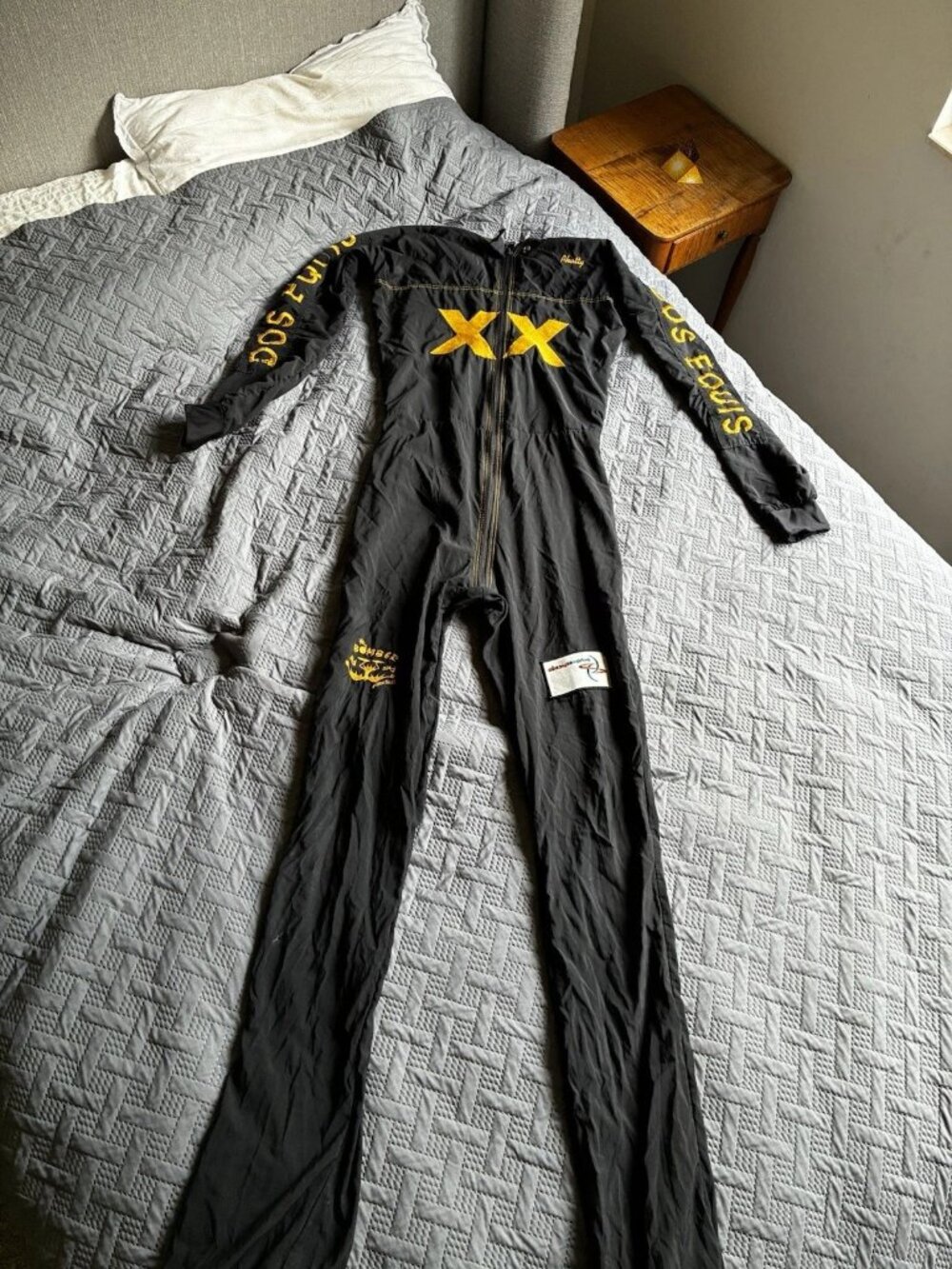 Flitesuit Dos Equis XX Promo Flight Suit Jumpsuit Black Adult